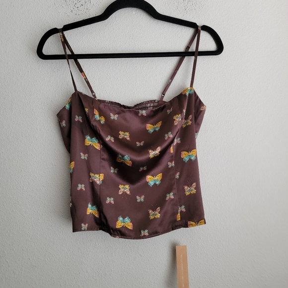 Reformation Overland Silk Top in Falena size 8 NWT - Picture 5 of 11